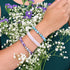 Porcelaine violette | Céramique Lumos | Bracelet Vitalité Macramé